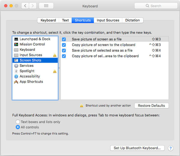 mac shortcut for snipping tool